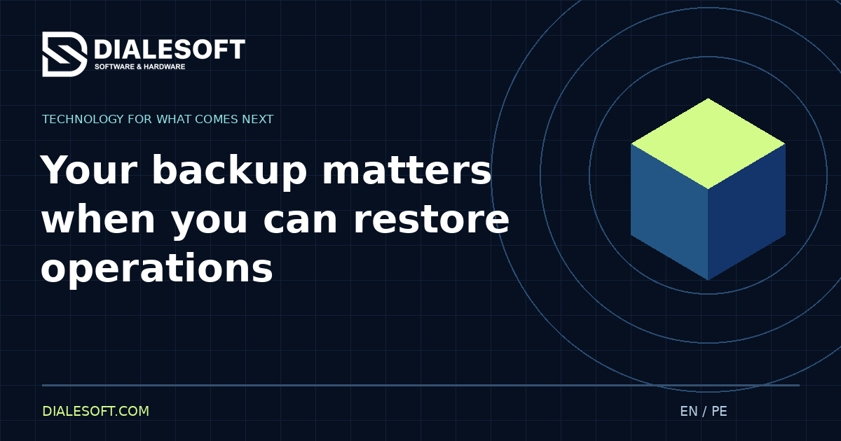 Your backup matters when you can restore operations